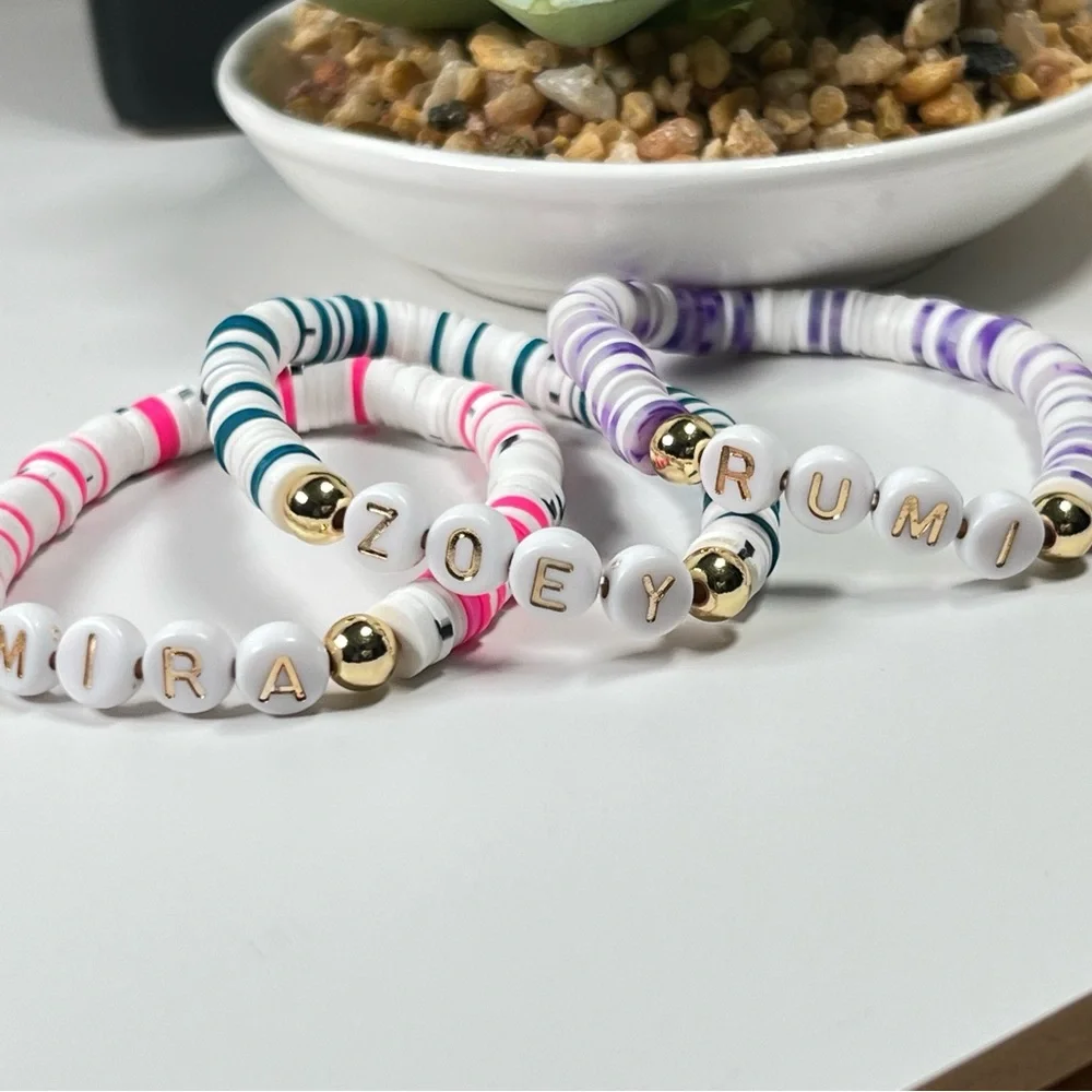 K-pop Colorful Beaded Kids Bracelets Set